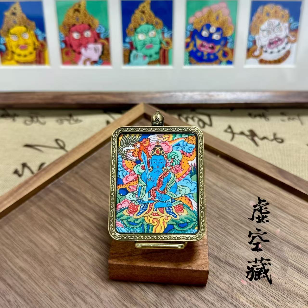 祈福纯手绘八大守护唐卡