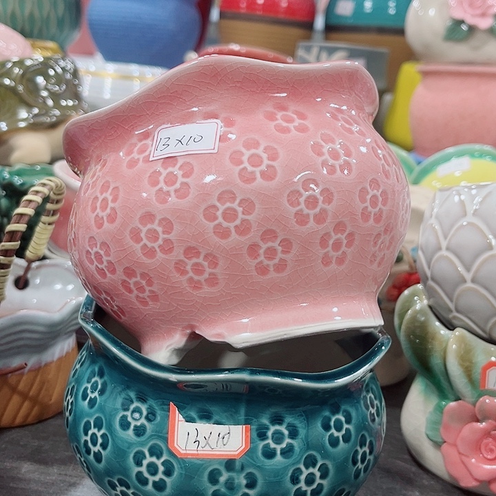 多肉陶瓷花盆满10元包邮