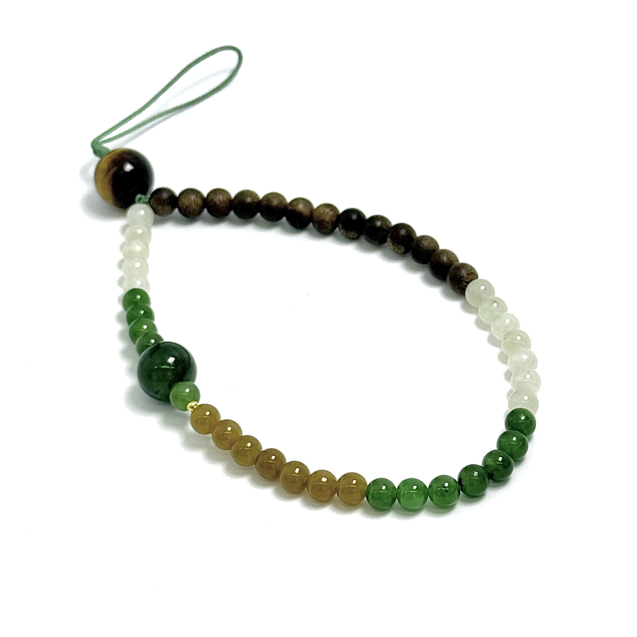 V姐|心选|多宝|和田玉圆珠Diy手机链 6mm-HL5281