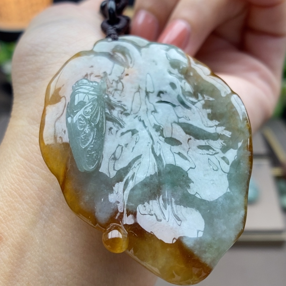 翡翠未镶嵌颈饰吊坠92