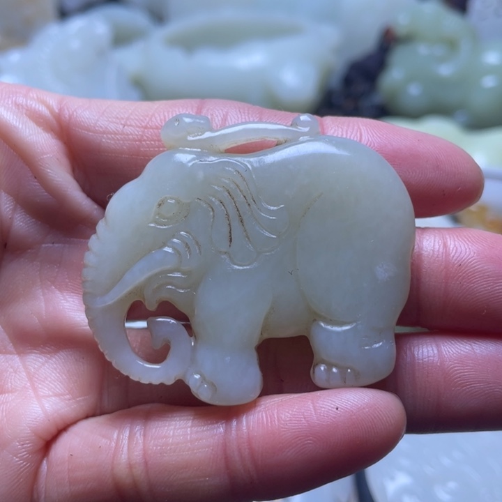 和田玉吊坠(不含链)未镶嵌