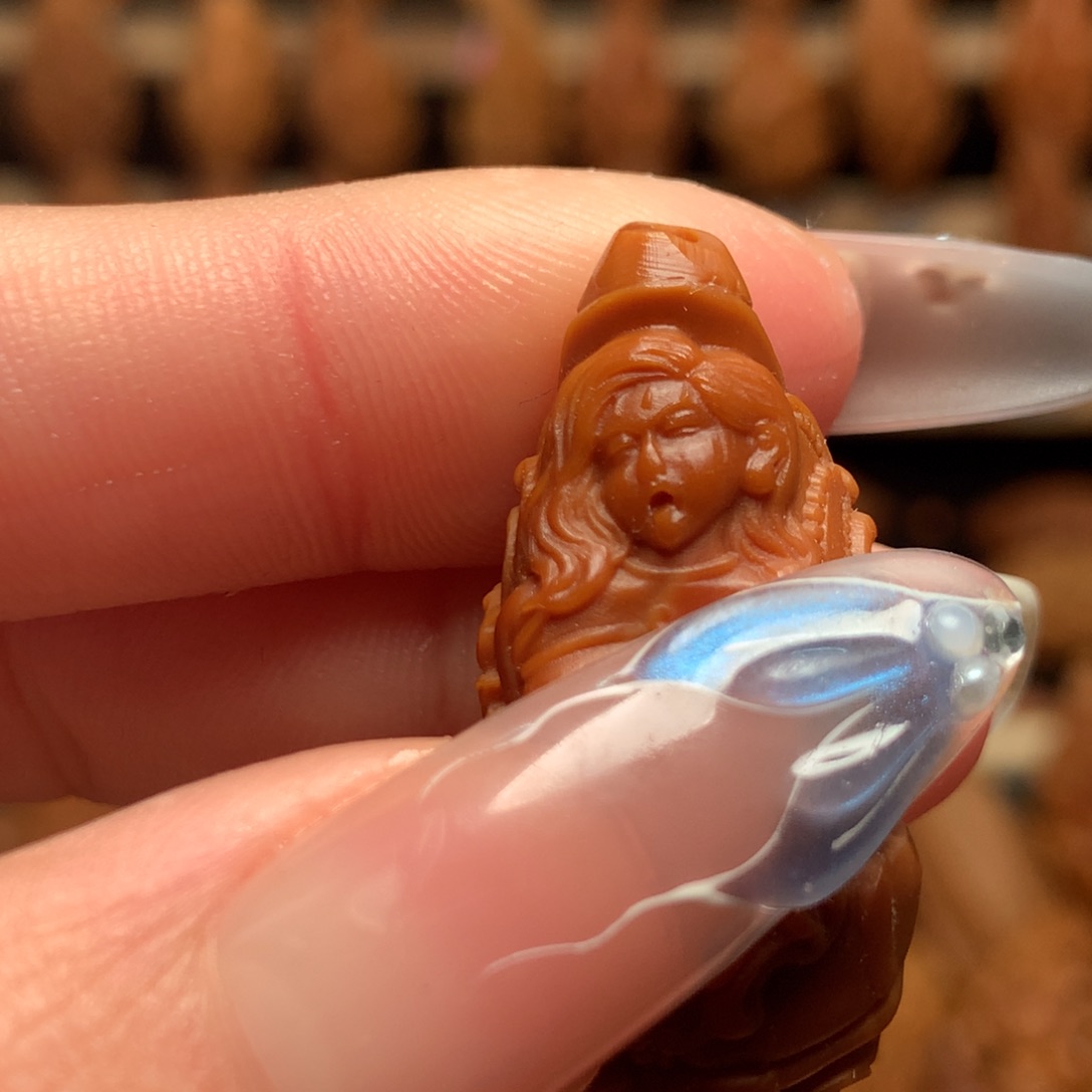 把件橄榄核销魂美女