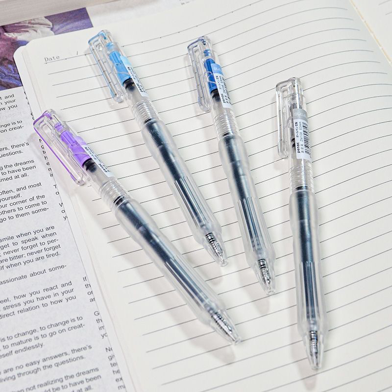 派尼克学科静音按动中性笔ZM108速干st头考试刷题办公学生高颜值