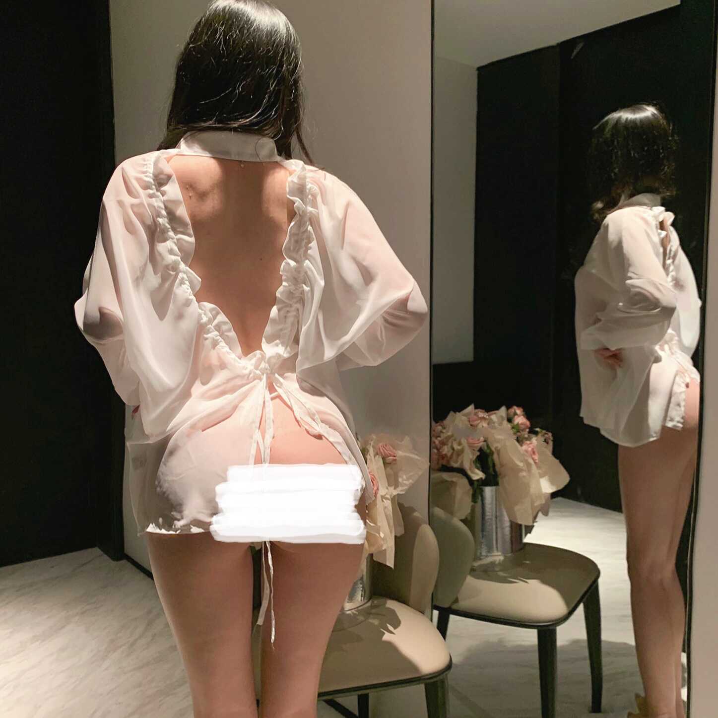 睡衣性感女装女纯欲风心机漏背背心