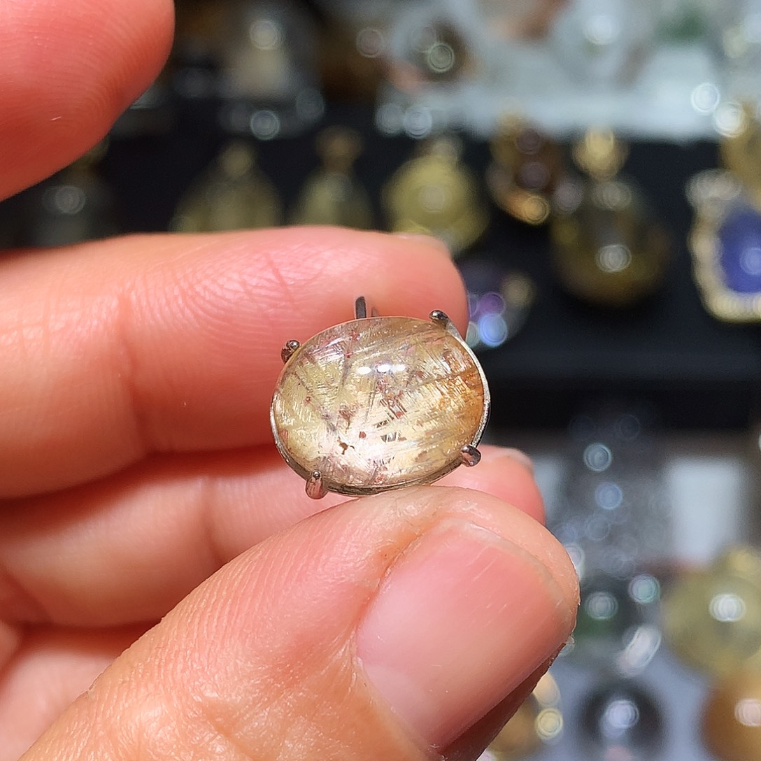 银S925镶嵌水晶珠宝半成品