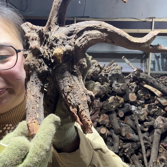 香榧木品*轩火琉璃的毛料摆件