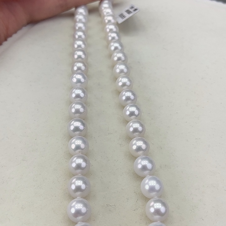 淡水珍珠颈饰银S925镶嵌卡9炫彩高品