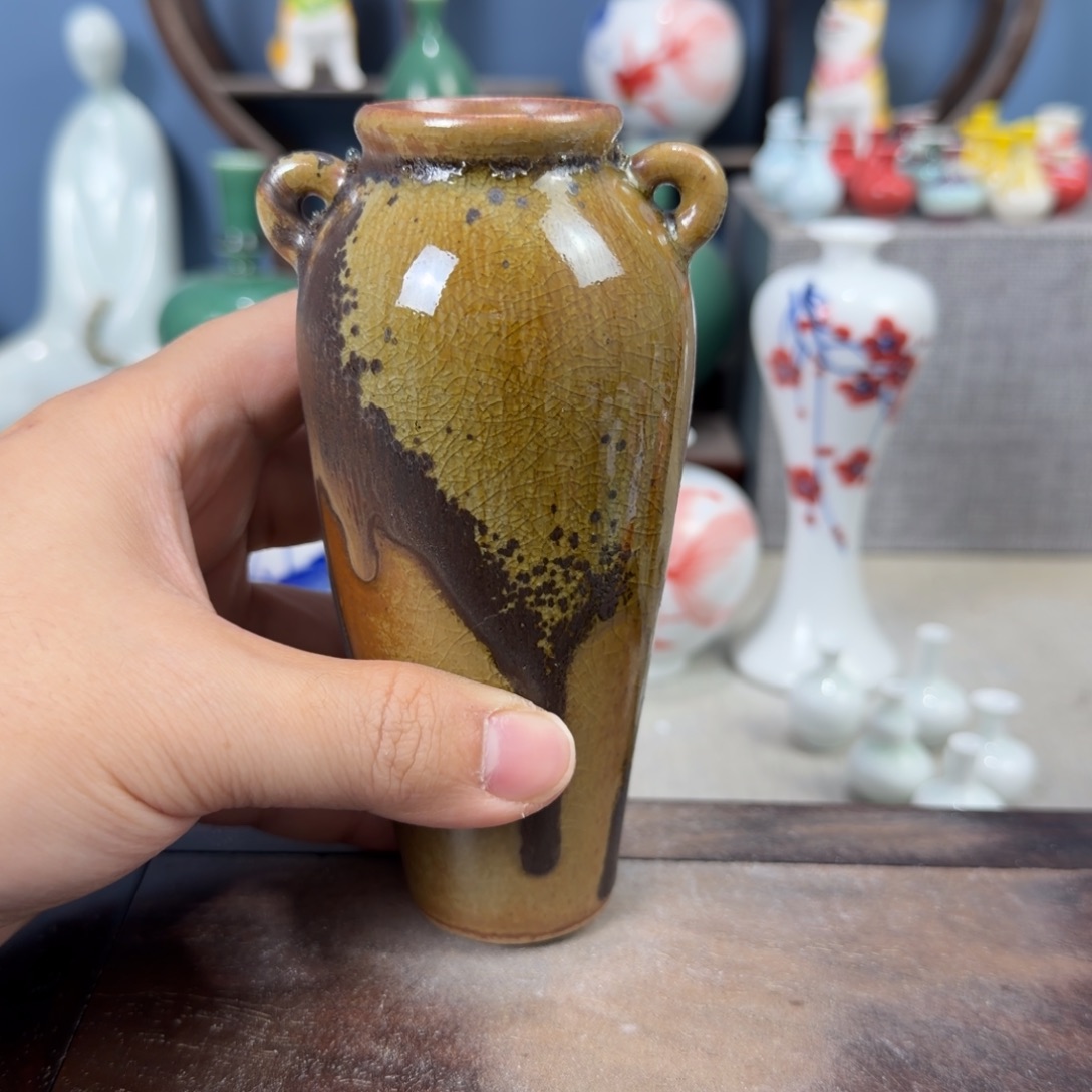 陶瓷手工小花器摆件