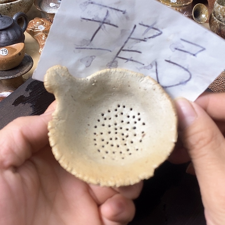 杯手工粗陶、柴烧茶器