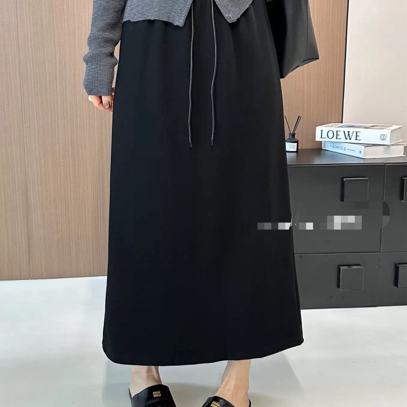 【琪衣格家】优选 休闲高腰松紧显瘦半身裙