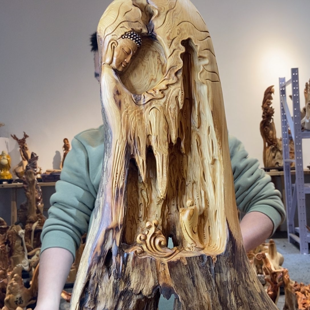 柏木（崖柏）太行崖柏根雕摆件