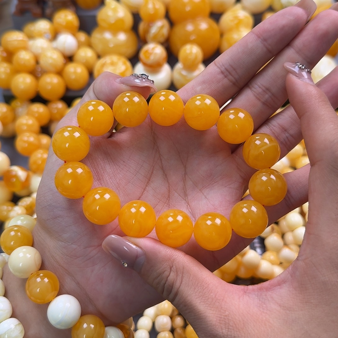 蜜蜡未镶嵌珠宝奇石同料17mm