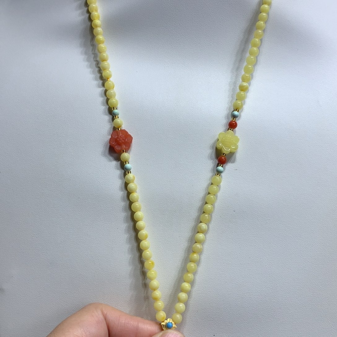 蜜蜡未镶嵌裸石4.7mm