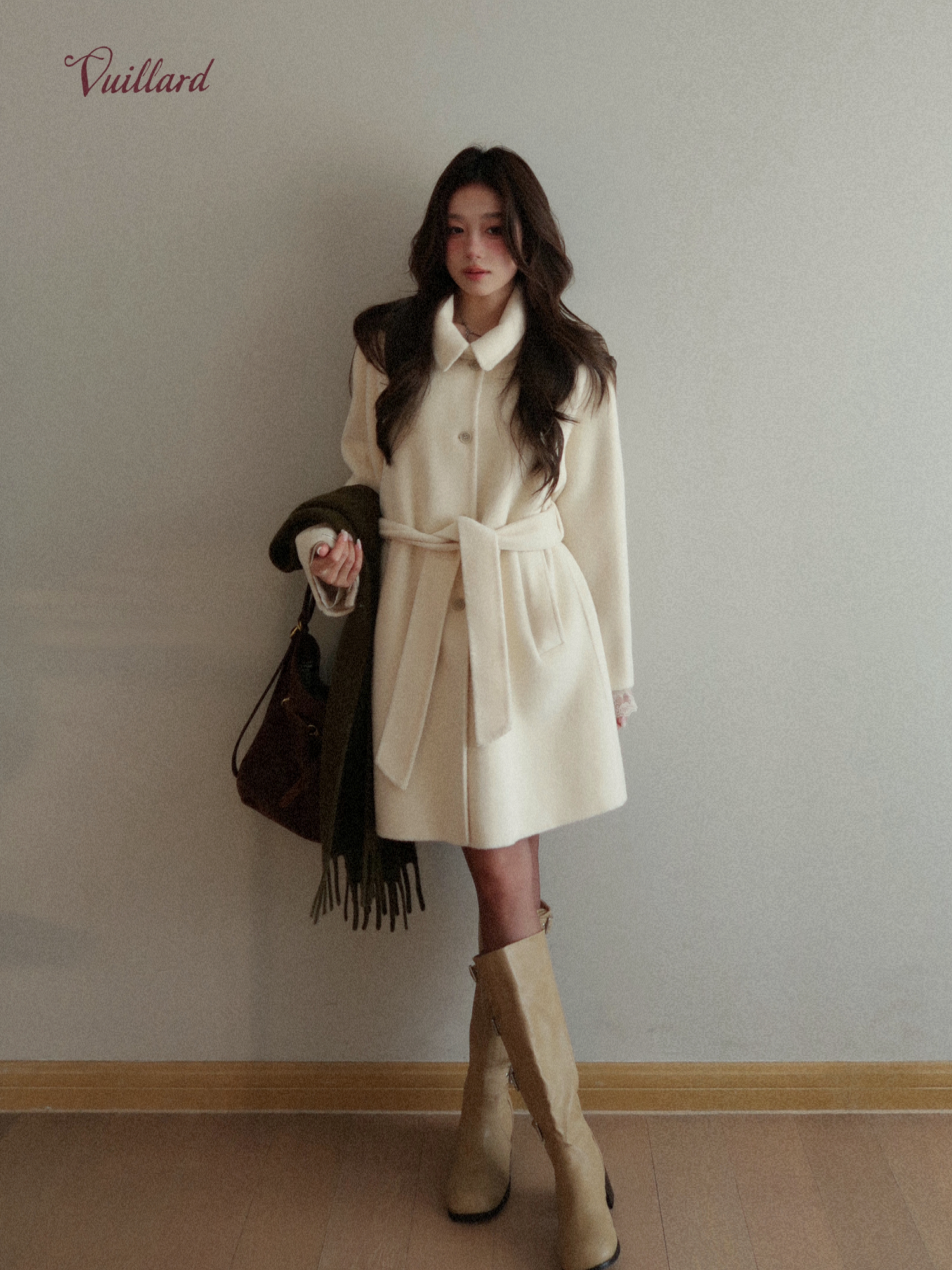 vuillard【小奶油Cream】千金小姐法式氛围感双面手工羊毛外套