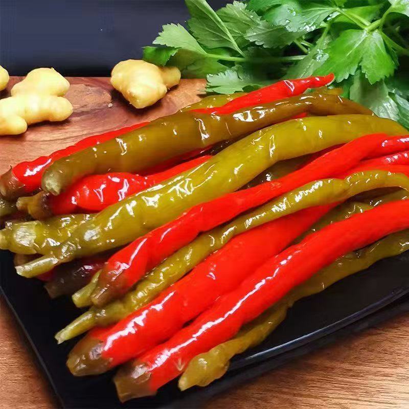 正宗酸辣椒泡菜泡椒农家辣椒酸海椒腌制即食下饭菜二荆条腌辣椒