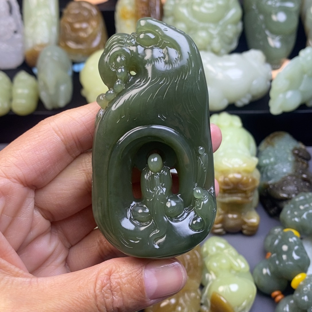 和田玉把件未镶嵌