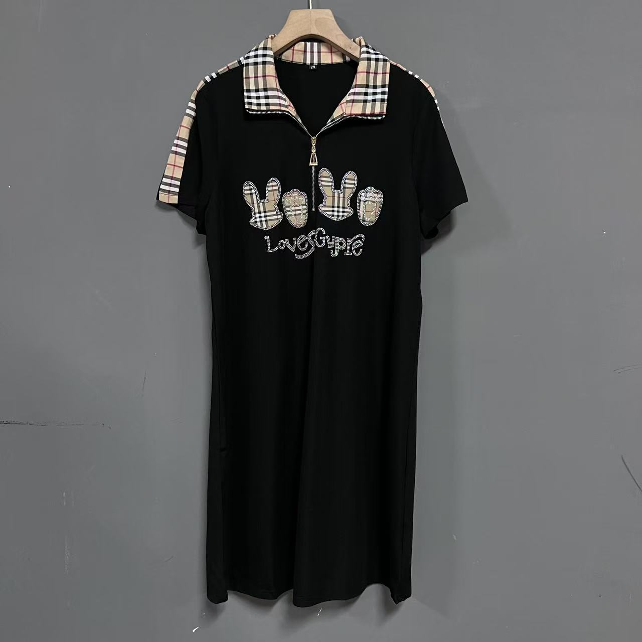 新款宽松显瘦中长款女装连衣裙791