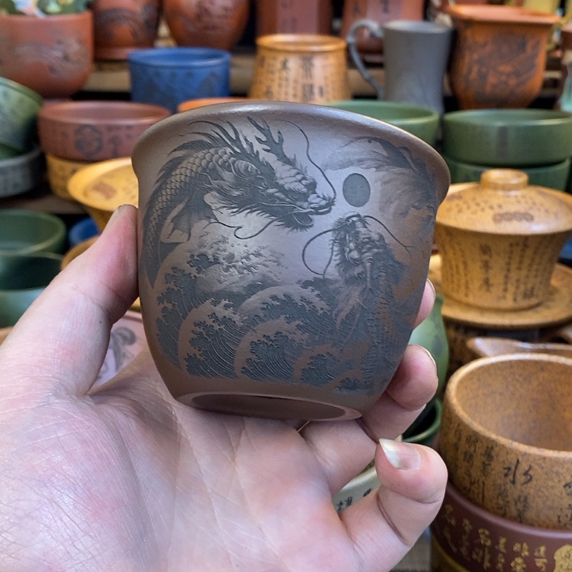 【闪购商品】紫砂杯子辉***车宜兴全手工紫砂杯