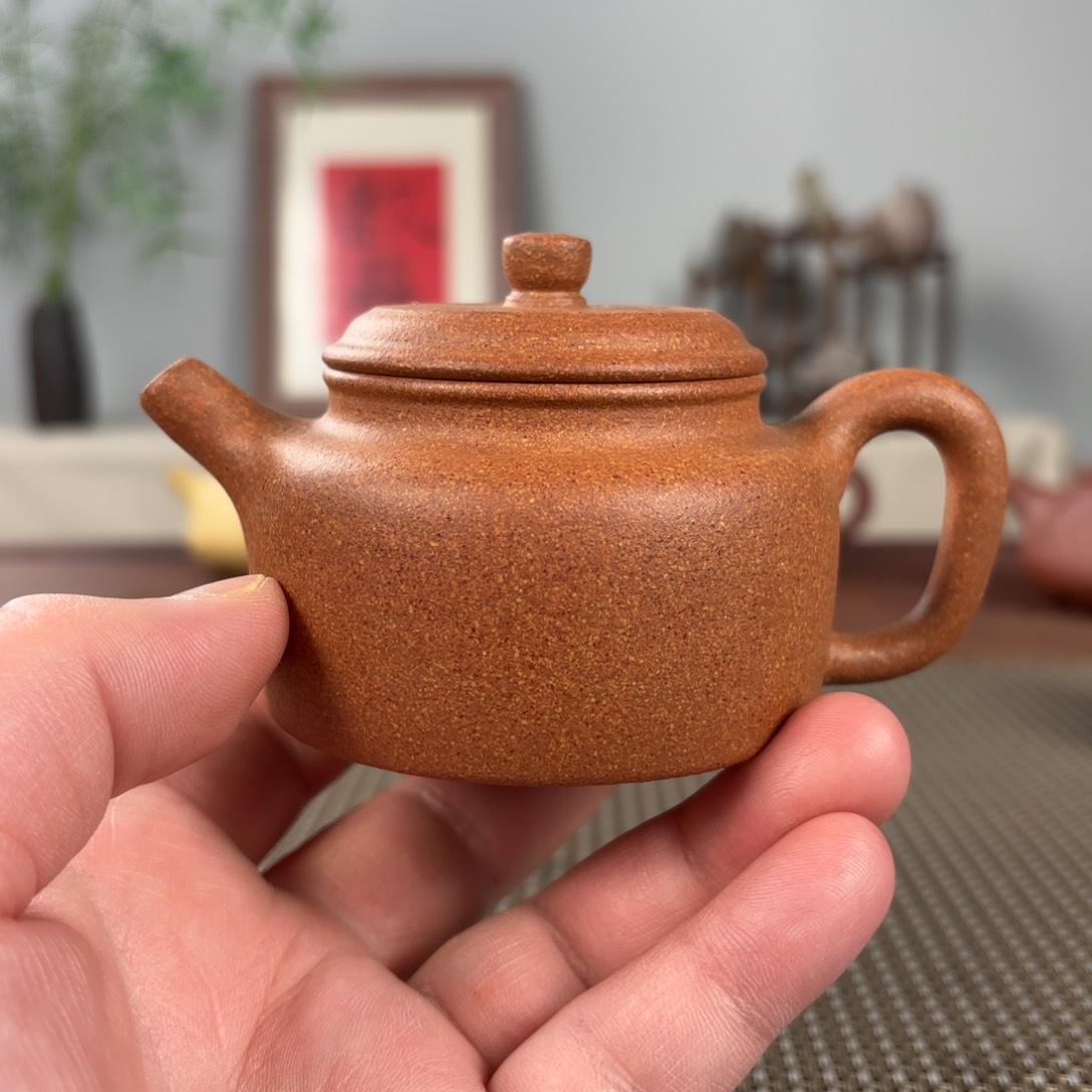 紫砂茶壶微瑕黄龙山原矿紫砂壶