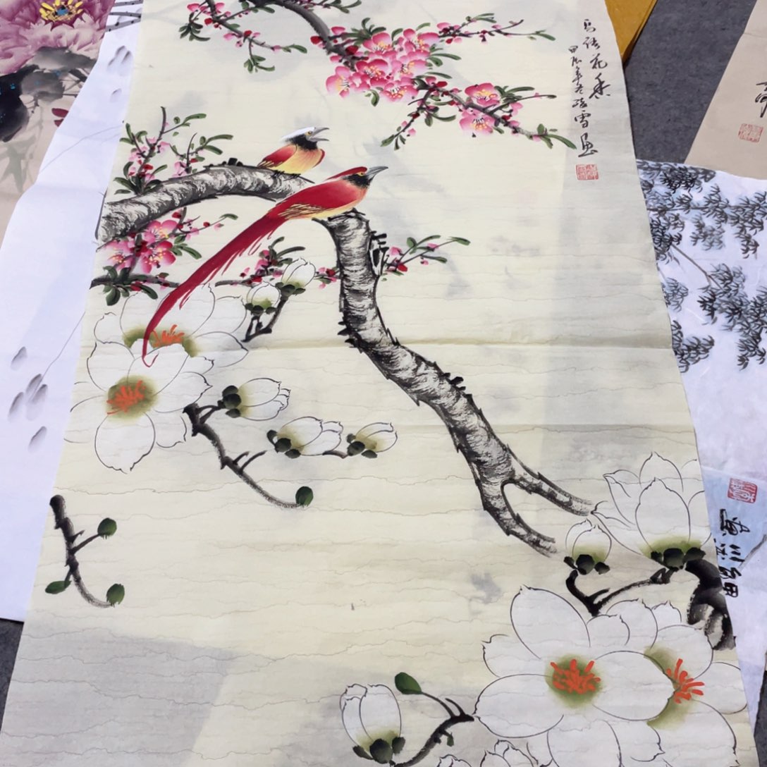 国画国画作品画心一张