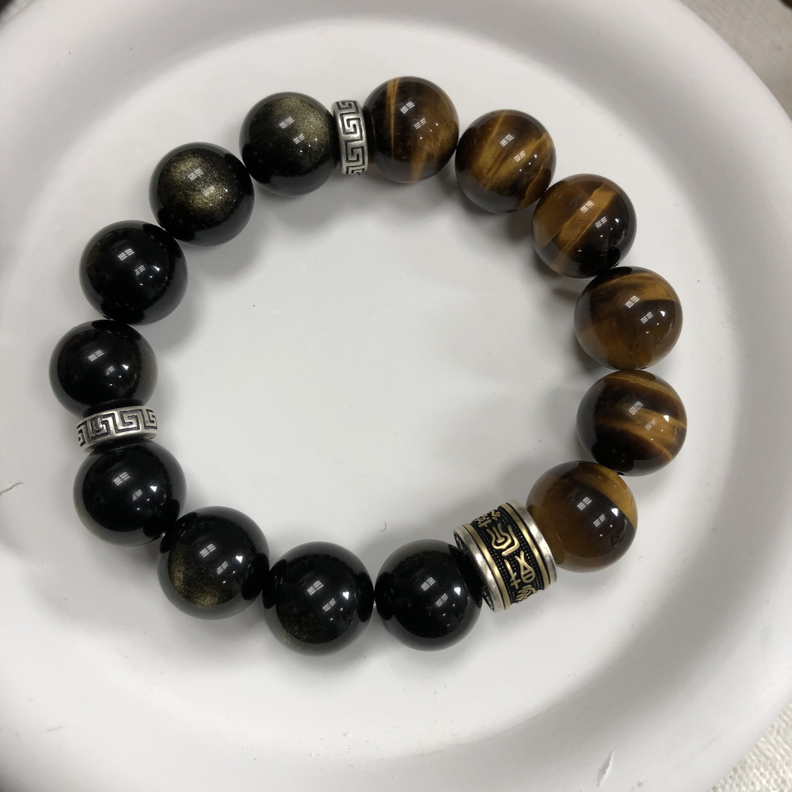 石到好运天然虎晴石手链金耀石手链