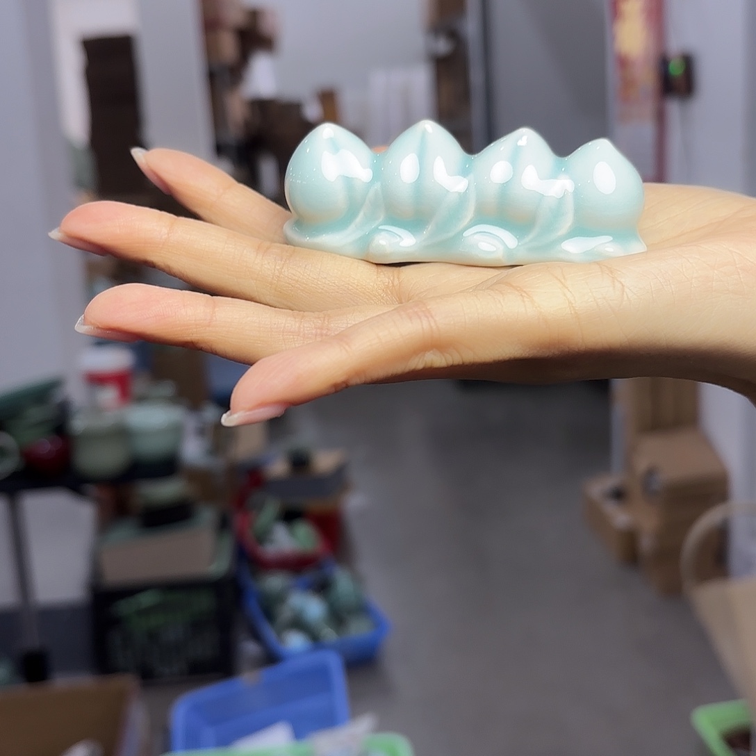 龙泉云间青瓷小米茶器