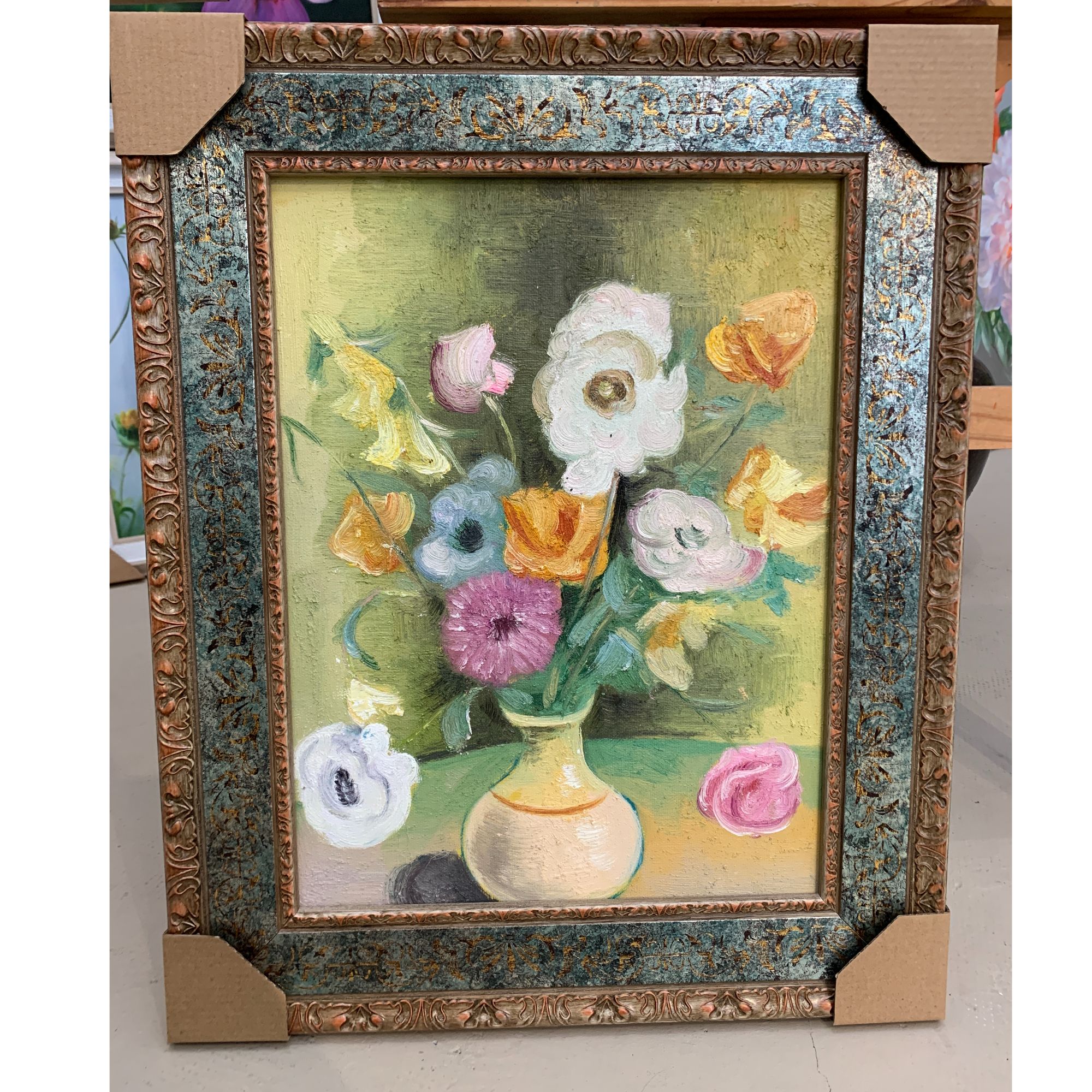 《花卉》元文军静物手绘油画