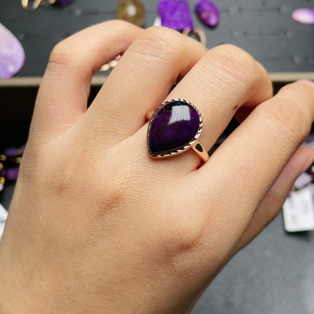 苏纪石（舒俱来）戒指银S925镶嵌