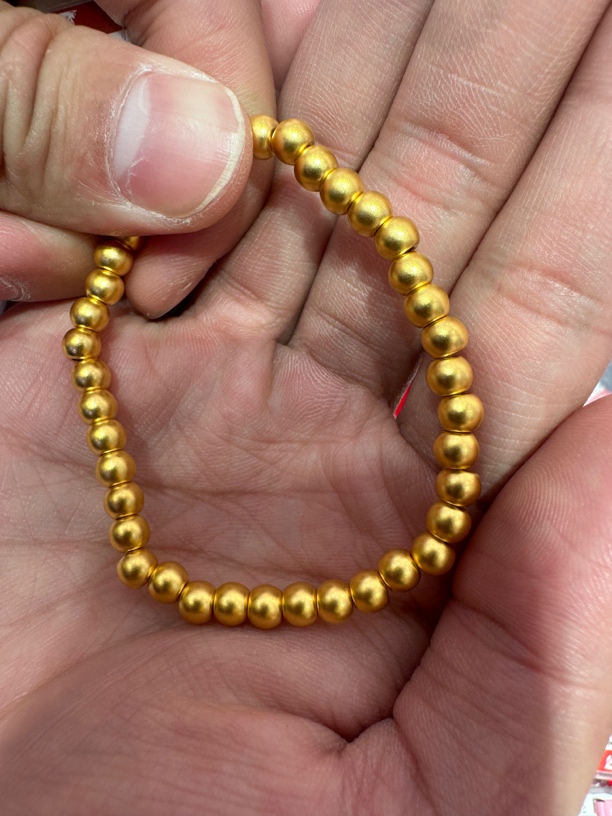 时尚足金999 卡5 古法 40颗 