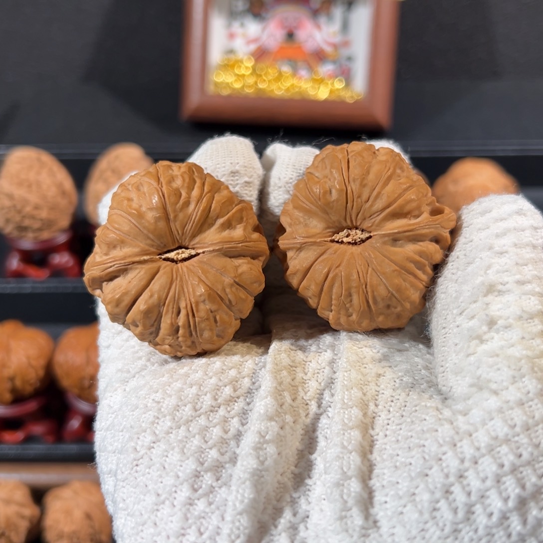 平***Q文玩核桃把件南瓜墩