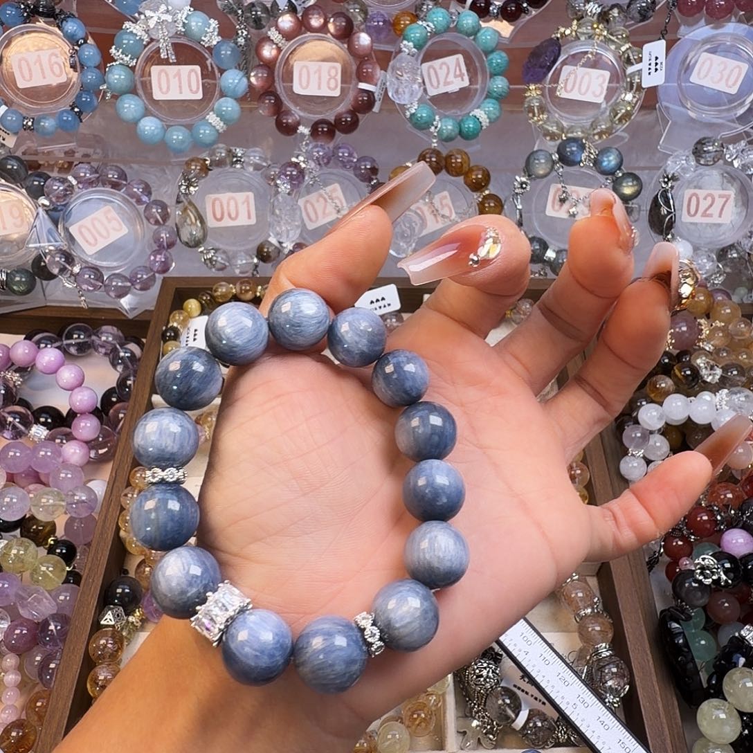 水***晶水晶手链合金蓝晶