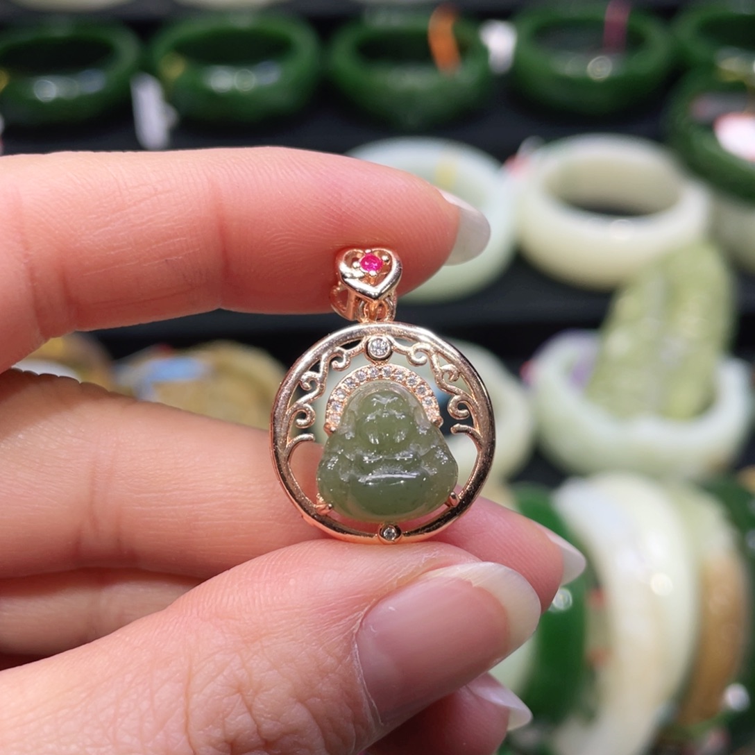 吊坠(不含链)未镶嵌和田玉