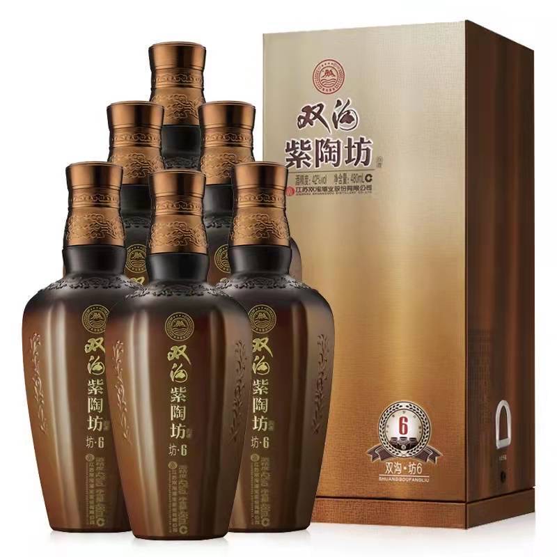 无品牌坊6白酒 42度480ml*6瓶整箱装 绵柔浓香型白酒42度