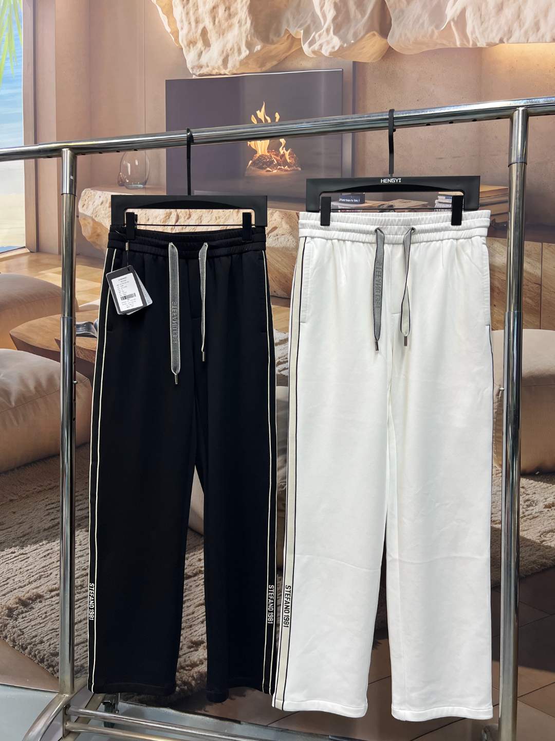 史蒂芬阔腿休闲裤直筒666CX25002