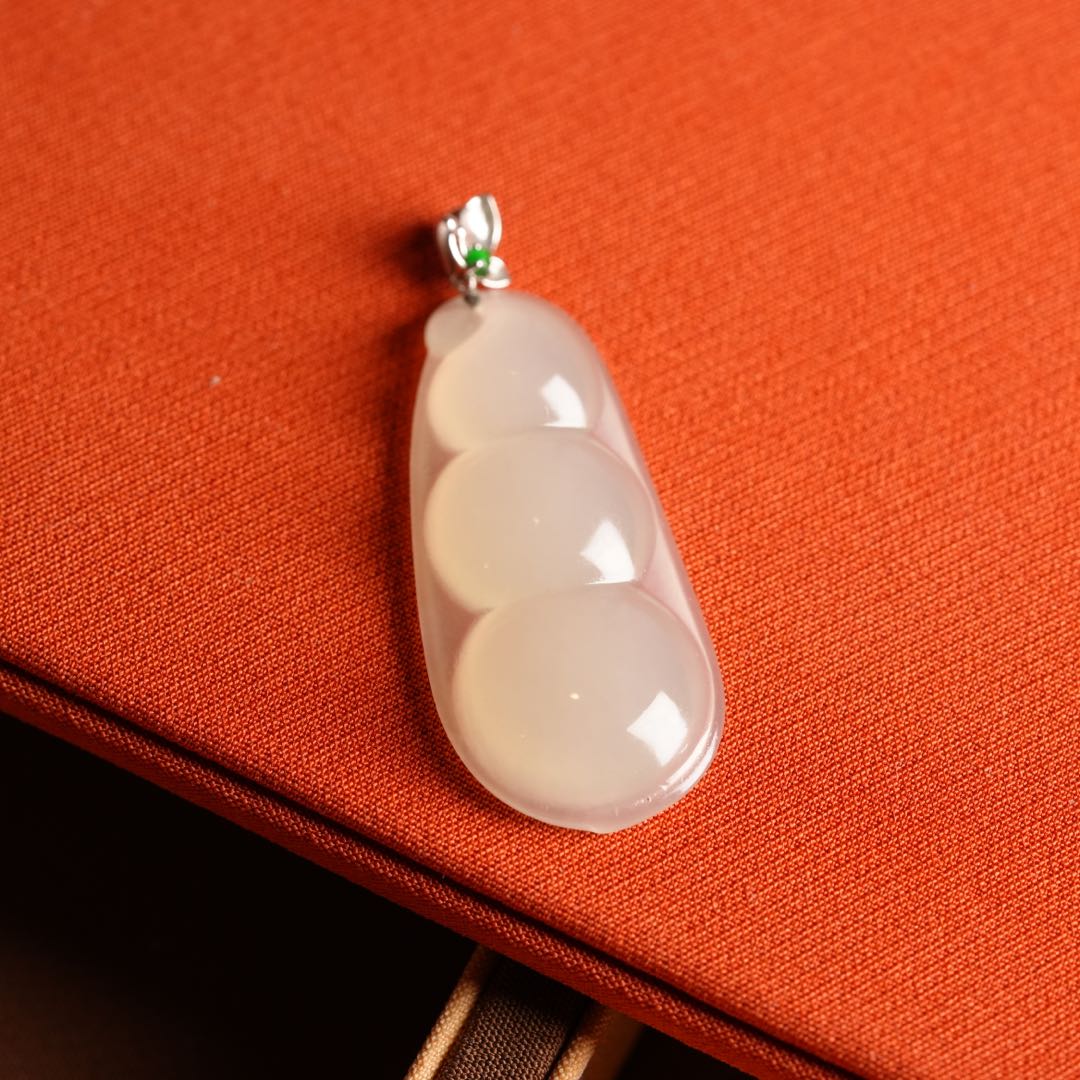 【初见珠宝】18K金和田玉吊坠21-1C350X137【多样性发一件】16*35mm+
