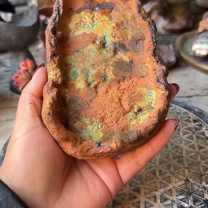 托盘新店福利手工粗陶高温