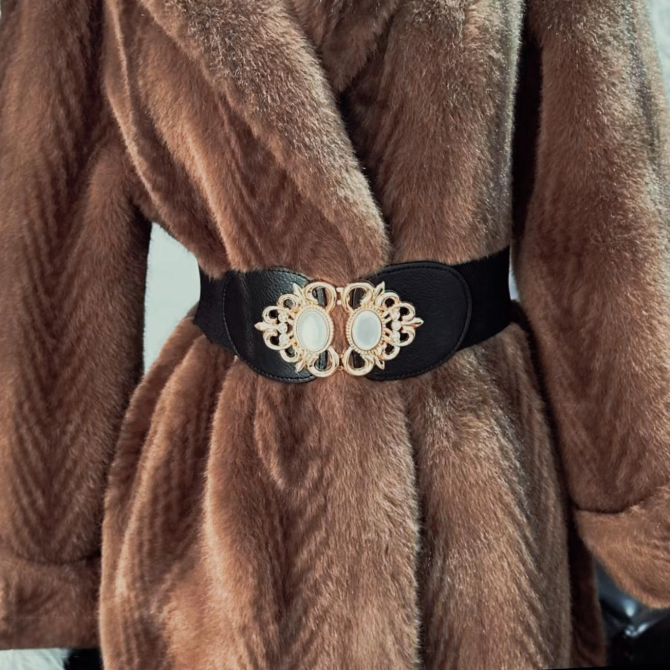 【天羽集团专属】时尚新款韩版弹力百搭宽腰封腰带松紧腰ins小香风