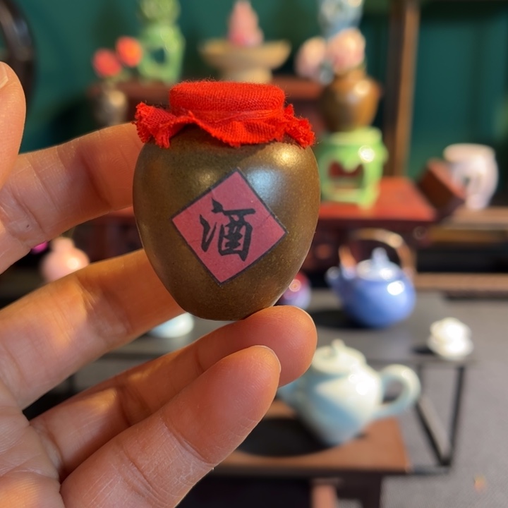 摆件微陶老王迷你好瓶