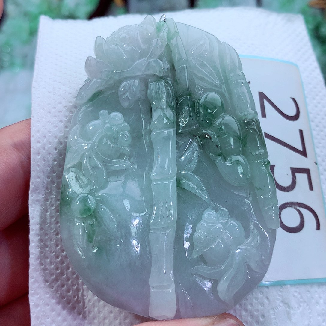 吊坠(不含链)未镶嵌翡翠