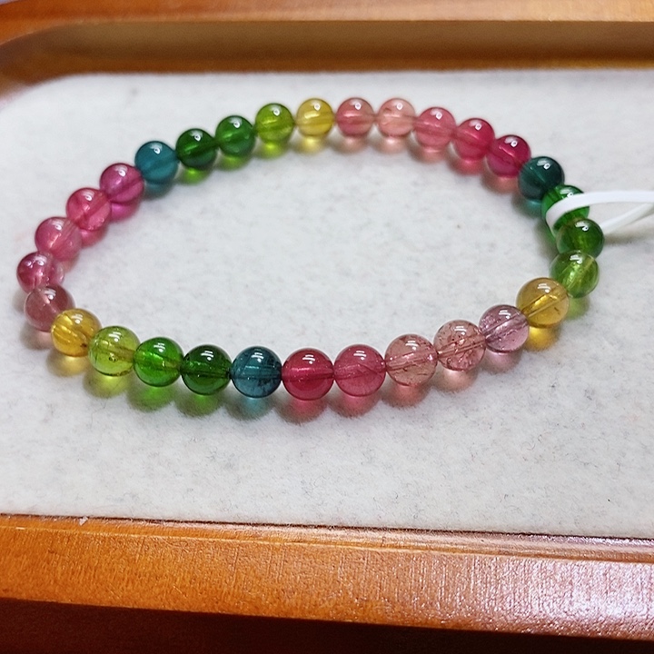 碧玺手链未镶嵌碧玺手串6.2