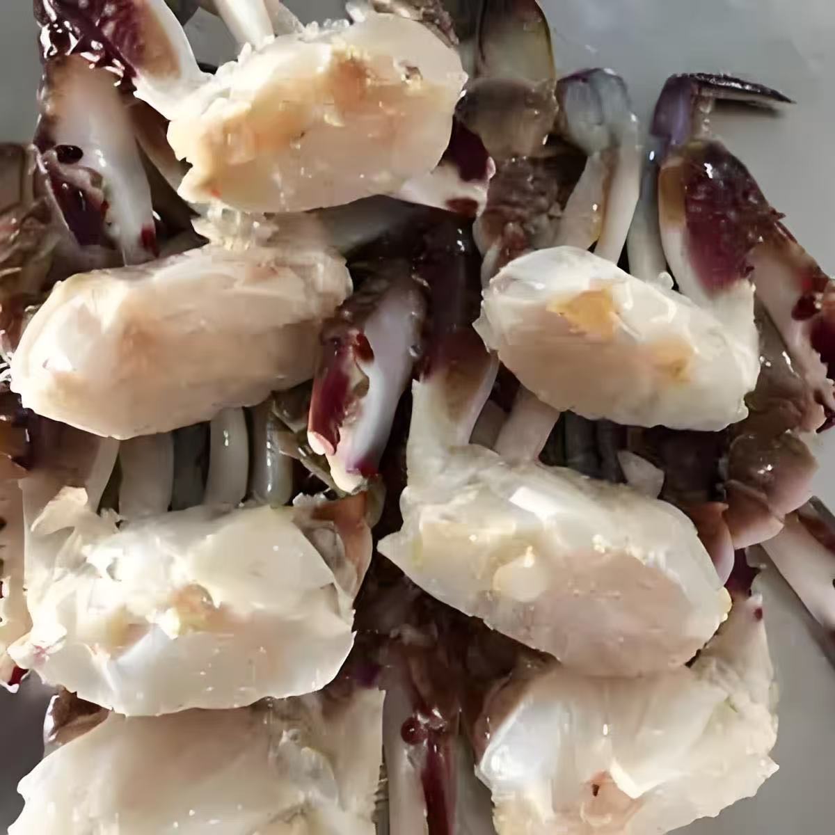 4斤新鲜原切蟹块 肉质饱满 去腮去壳 无冰无沙