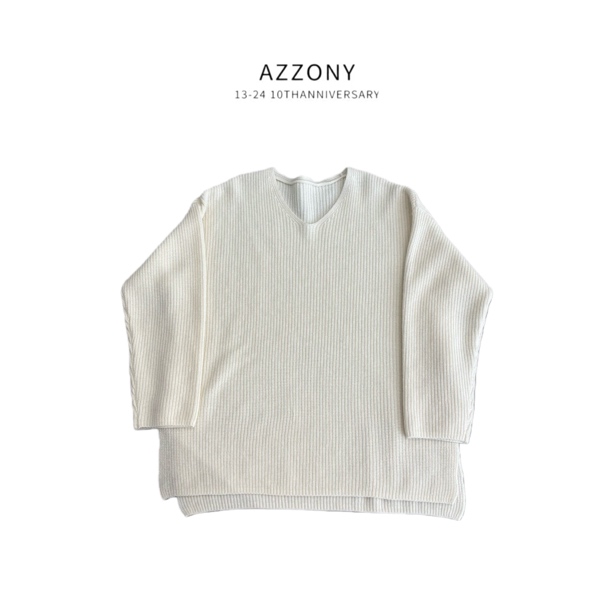 2 Azzony LQ 珍珠白毛衣 MS10223 新款 NEW