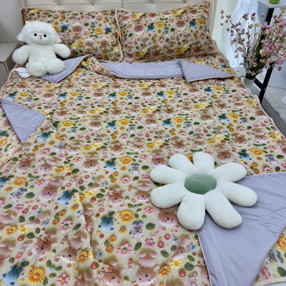 凉感丝凉感凉席被子随机花型尺寸