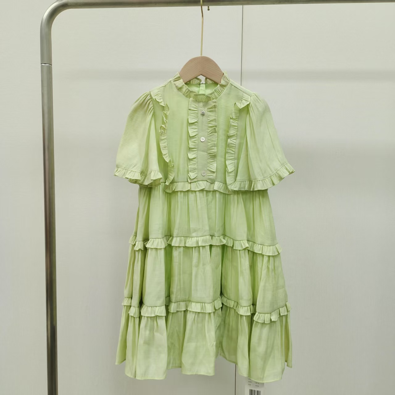 【G031】绿色连衣裙B1-7