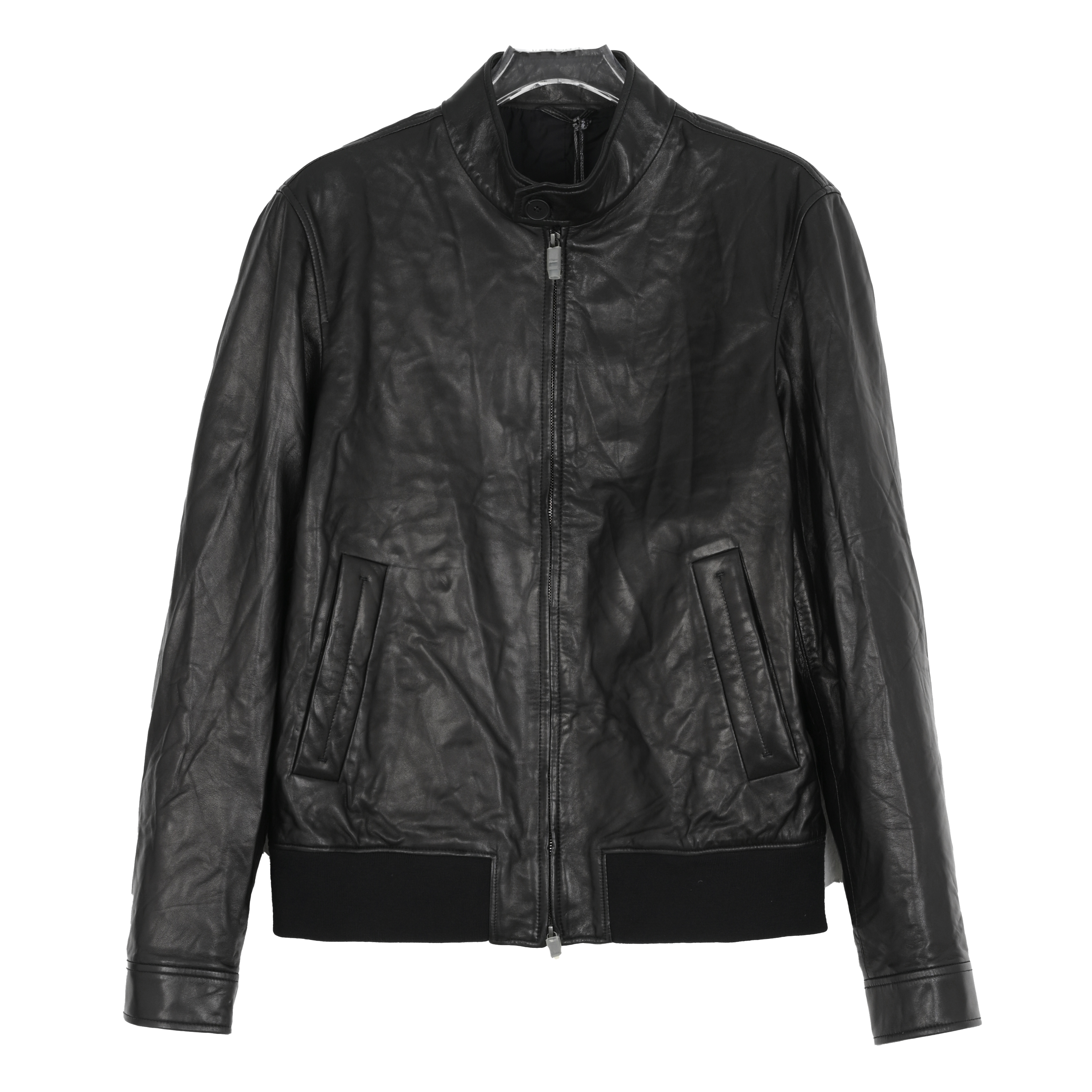 杰尼亚Z ZEGNA 机车风潮流百搭软羊皮男士皮衣 FF918ZZ60K09