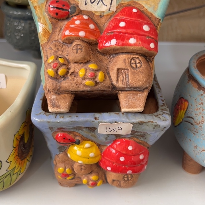 紫砂花盆粗陶材质多肉花盆