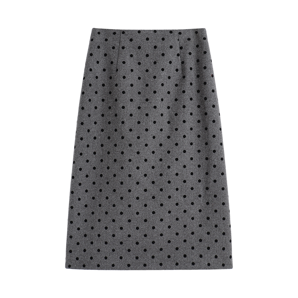 【南油虹姐】秋季新款时尚舒适百搭休闲波点显瘦半身裙半裙