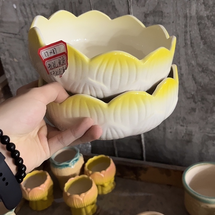 有孔！福利价陶瓷花盆全场10包邮