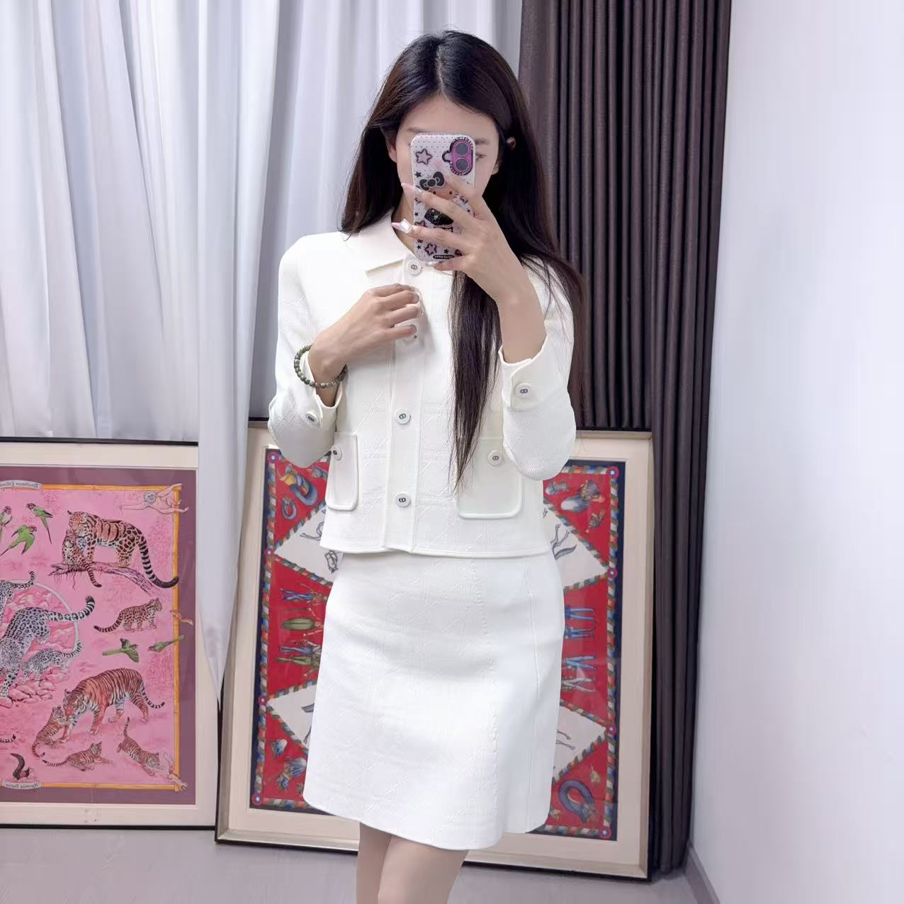 95新 DIOR/迪奥 麦殿/针织套装白色/251104ZYLJY01