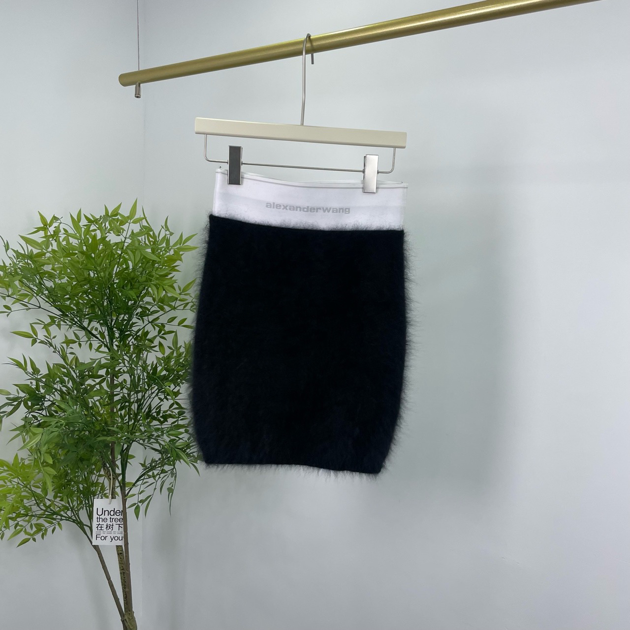 99新  Alexander Wang 亚历山大王 安哥拉羊毛包臀裙 S码/